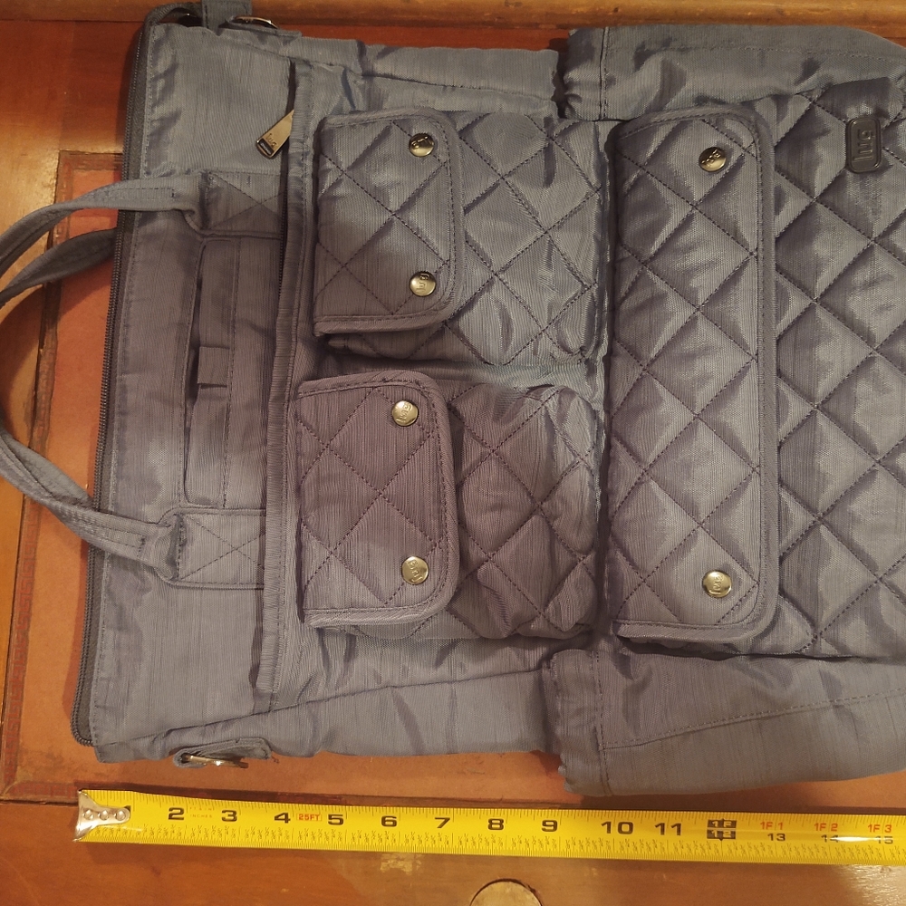 Stylish LUG Blue Quilted Women's Bag - Picture 7 of 9
